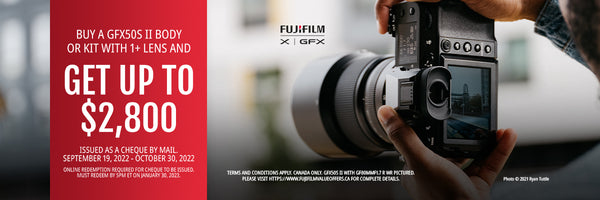 Fujifilm GFX50S II Money Back Promo