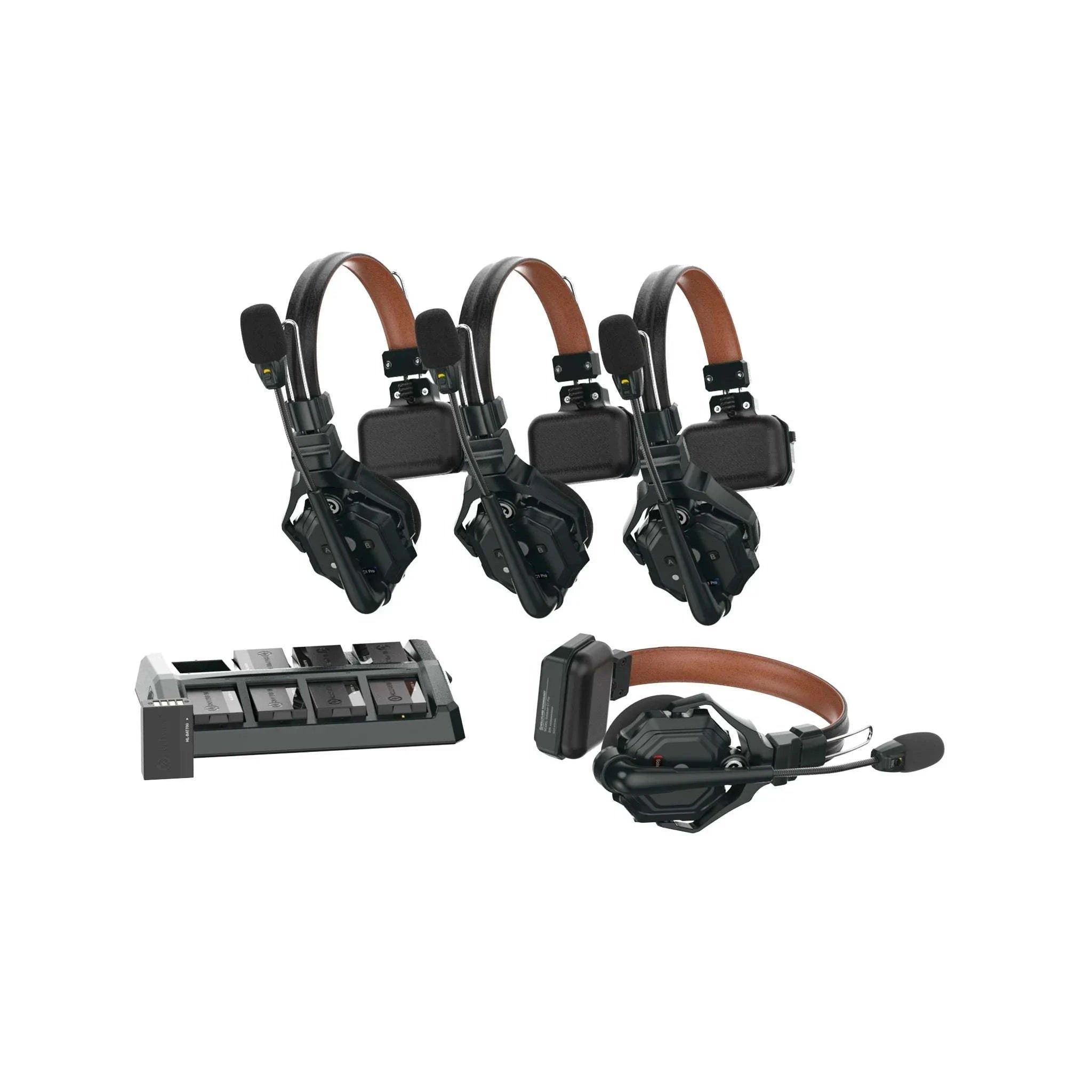 ✨【美品】Hollyland Solidcom C1 Pro-4S 4台セット✨ Hollyland Solidcom C1 Pro-4S Full-Duplex ENC Wireless Intercom System