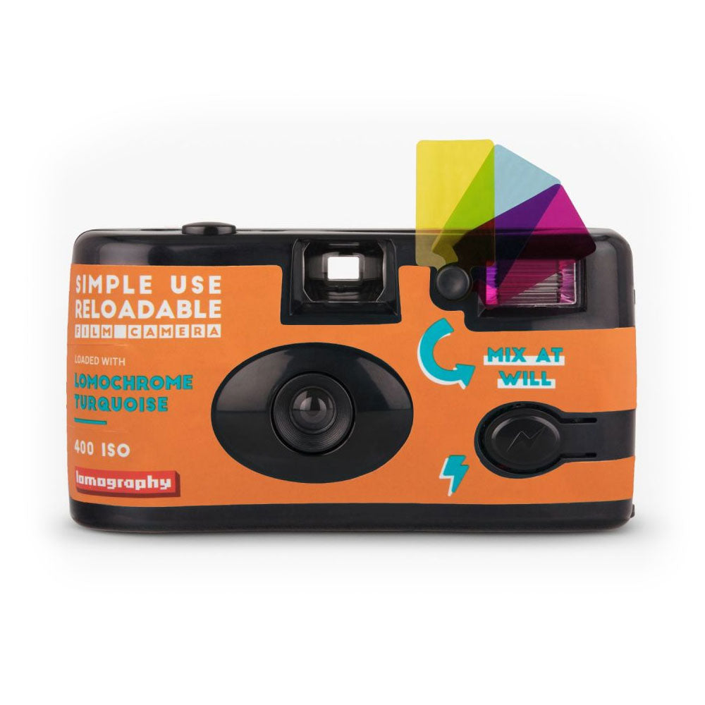 Lomography Simple Use Reloadable 35mm Camera LomoChrome Turquoise 40
