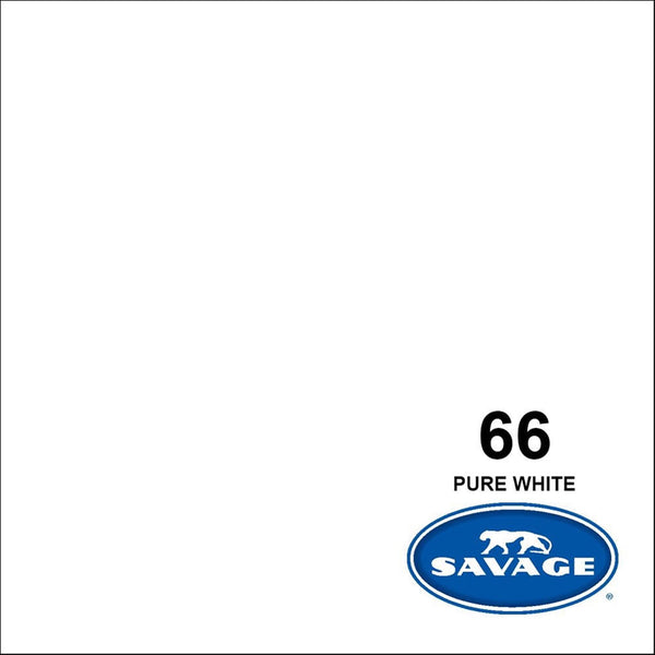 Savage 53"x12 Yards Seamless Paper Background - Pure White