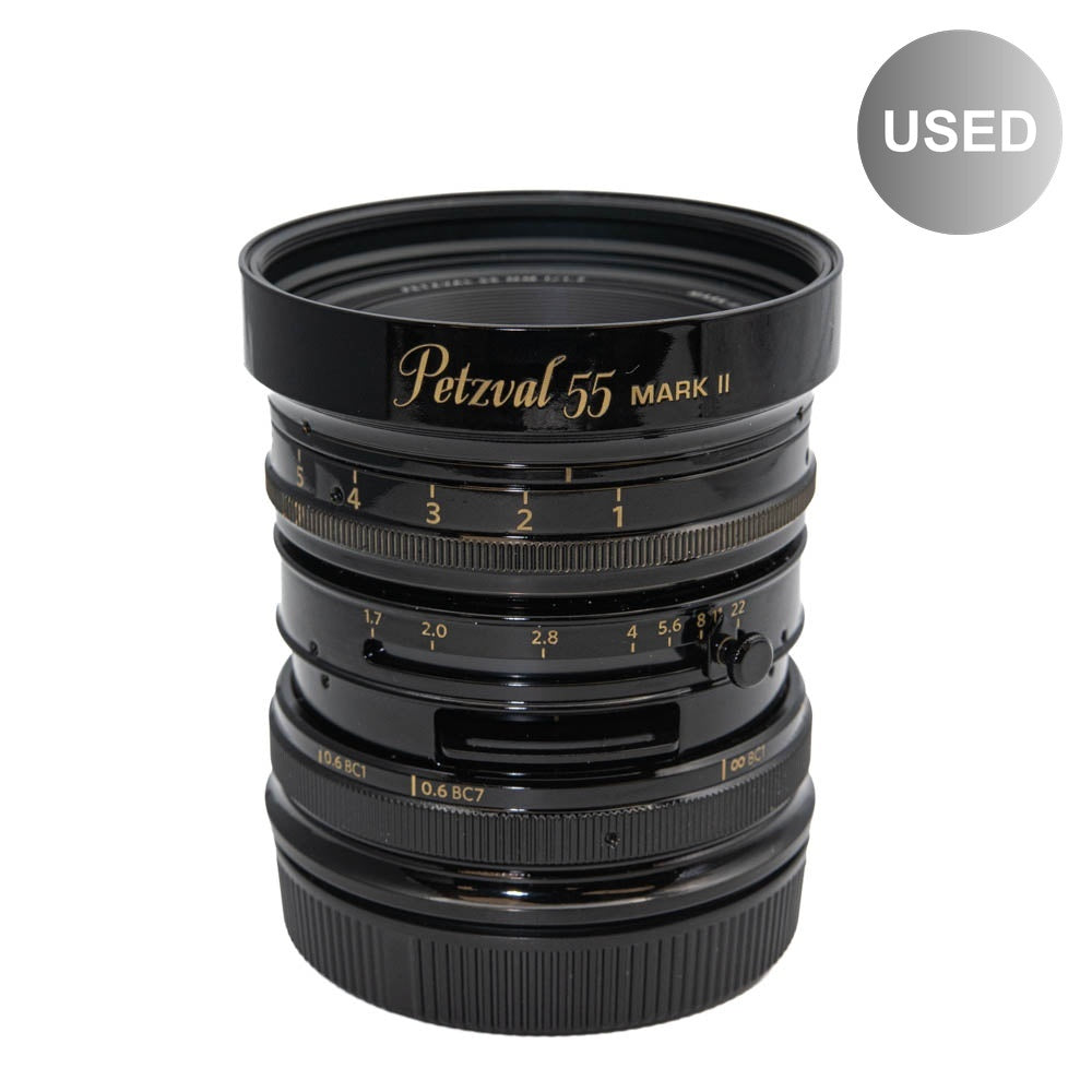 極上品 Lomography 55mm F1.7 Mark II キヤノンRF Lomography Petzval 55mm f1.7 Lens Black - Canon RF Mount *Used