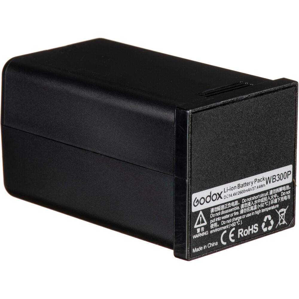 Batterie WB300P Godox Pour Flash AD300Pro – Lithium 14,4 V 2600 MAh, Jusqu'à 320 Flashs Pleine Puissance