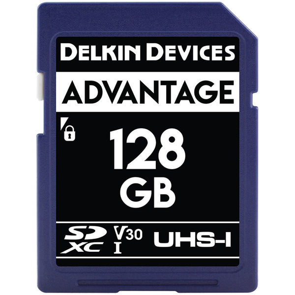 Delkin Advantage 128GB SDXC 660x V30 Memory Card