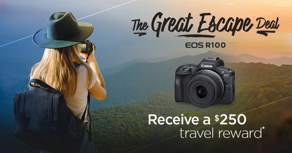 Canon R100 Great Escape - Travel Credit Deal