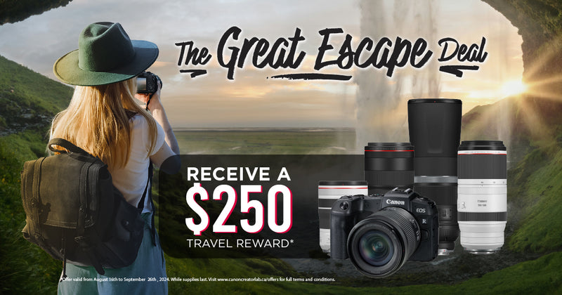 Canon Great Escape Travel Credit Deal