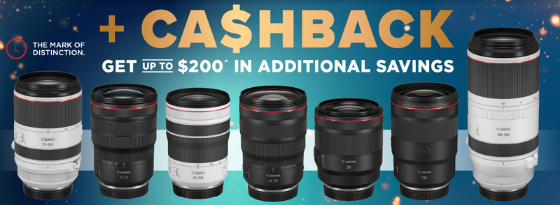 Canon RF L-Series Cashback Event