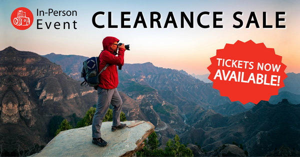 The Camera Store 3-Day Clearance Sale Tickets Now Available!