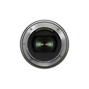 Tamron 28-75mm f/2.8 Di III VXD G2 Nikon Z lens front view with metal mount and glass elements