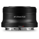 7Artisans AF 27mm f2.8 APS-C Nikon Z compact prime camera lens with fast autofocus and large aperture