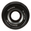 7Artisans 35mm f2 compact prime lens for Sony E with f2 aperture and 10-blade diaphragm