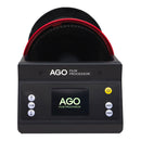 AGO Film Processor front view with LCD screen and control buttons for automatic home film development.