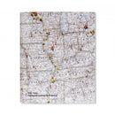 Alec Soth: Gathered Leaves Annotated book with map cover and colorful pins
