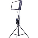 Aputure Amaran F21c flexible LED light panel on tripod with softbox diffuser for professional video and photography lighting