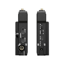 Atomos TX-RX 4K/HD wireless video transmitter and receiver system showing HDMI and power ports.