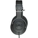 Audio Technica ATH-M20x professional monitor headphones with black design and logo on earcup