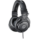 Audio Technica ATH-M30x professional studio monitor headphones with sound isolation and collapsible design