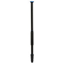 Benro System Go Plus Series aluminum monopod with twist-lock sections and blue accents
