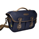 Billingham Hadley Pro 2020 camera bag in navy with leather straps and removable shoulder sling