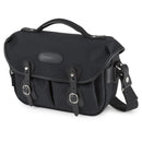 Billingham Hadley Small Pro black waterproof camera bag with leather straps and removable shoulder sling