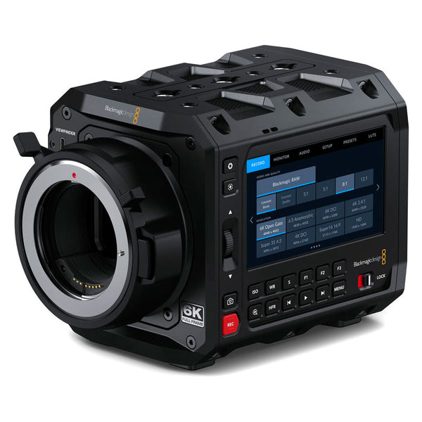 Blackmagic Design camera on a white background