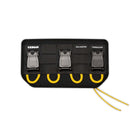 CRDBAG PALS/MOLLE adapter with three buckles and paracord loops for versatile gear attachment