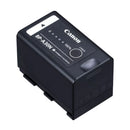 Canon BP-A30N smartened Li-ion battery in black, shown at an angle on a plain white background.