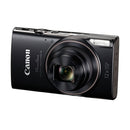 Canon PowerShot ELPH 360 HS compact digital camera with 12x optical zoom and 20.2 megapixel sensor in black