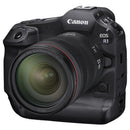 Canon EOS R1 professional full-frame camera with RF 24-70mm lens, advanced autofocus, and durable magnesium alloy body