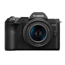 Canon EOS R8 Mark II with the RF 24-50mm f4.5-6.3 IS STM lens on a white background