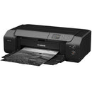 Canon imagePROGRAF PRO-310 professional photo and fine art printer producing gallery-quality black-and-white prints with advanced 9-color plus Chroma Optimizer ink system
