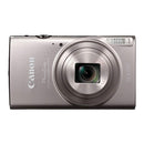 Canon powershot elph 360 HS in silver on a white background