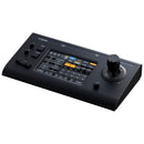 Canon RC-IP100 remote camera controller with joystick and 7-inch touchscreen for precise PTZ control of up to 100 Canon cameras