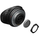 Canon RF-S 3.9mm f3.5 STM dual fisheye VR lens with compact design and dual-lens autofocus system