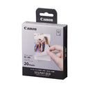 Canon Selphy XC-20L ink and photo sticker paper set with 20 sheets for compact photo printer
