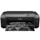 Canon imagePROGRAF PRO-1100 professional 17" inkjet printer producing high-quality black and white photos with wide color gamut and advanced pigment inks