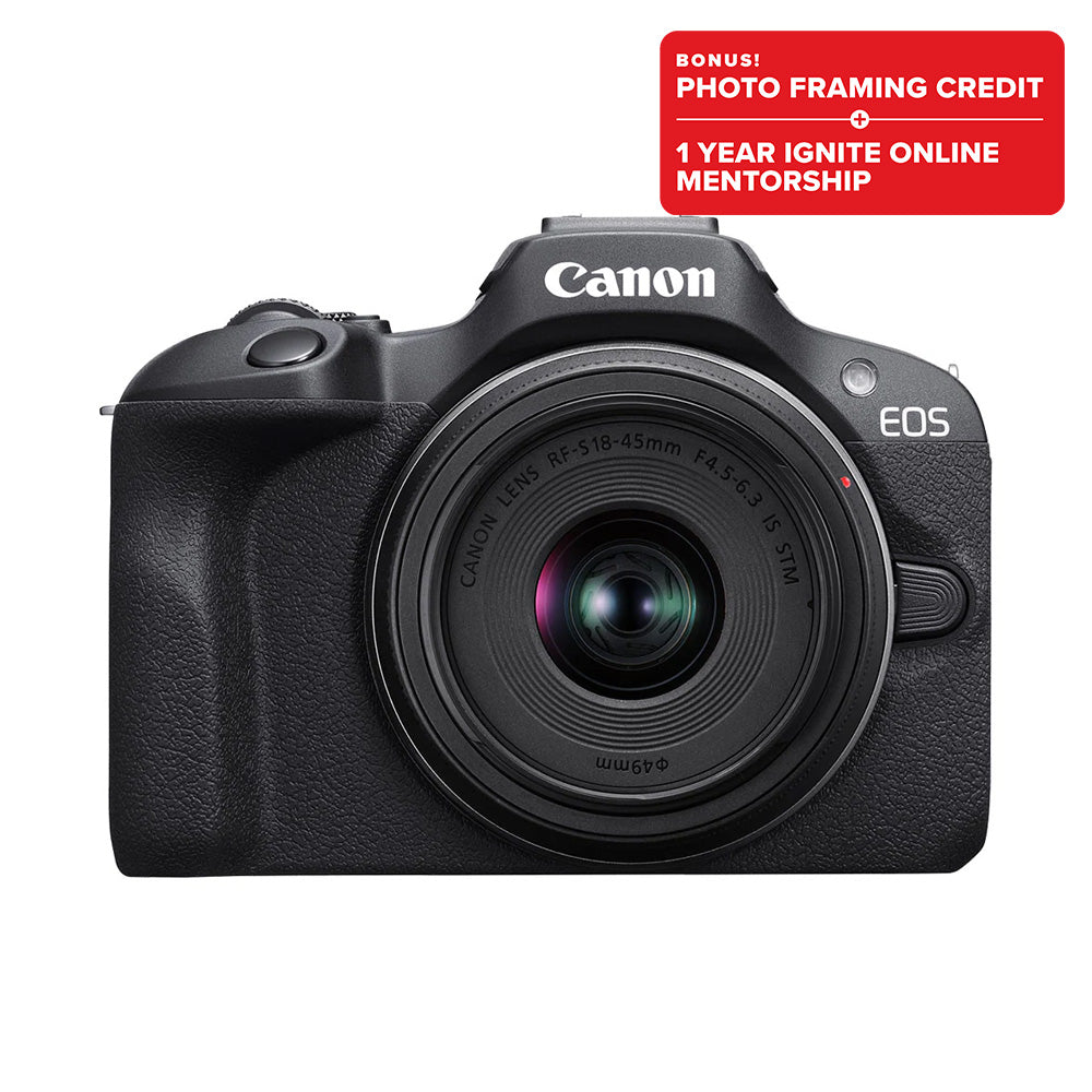 Canon EOS R100 with 18-45mm STM