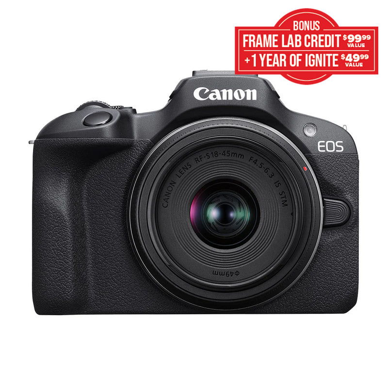 Canon EOS R100 with 18-45mm STM