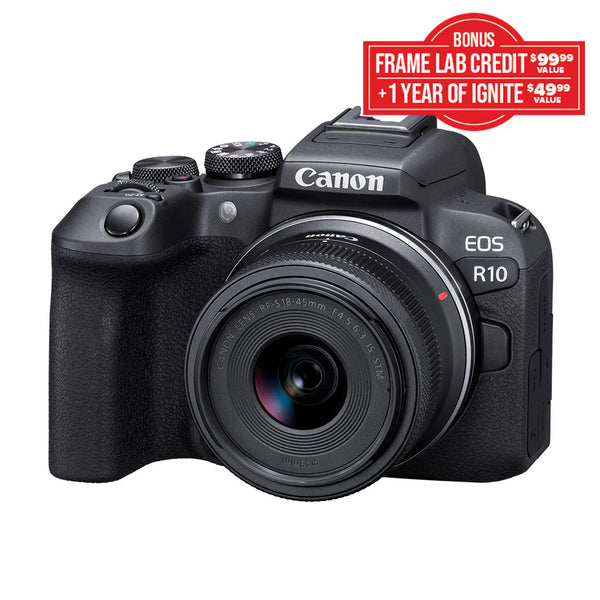 Canon EOS R10 with RF-S 18-45mm