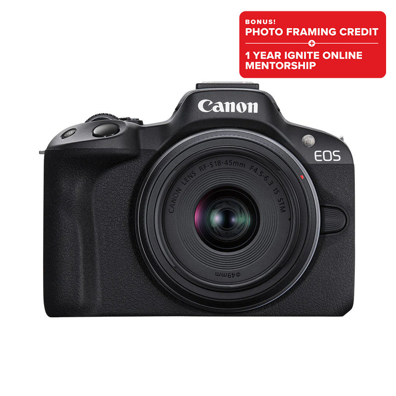 Canon EOS R50 with RF-S 18-45mm