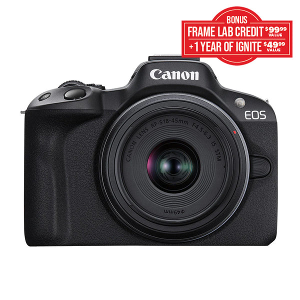 Canon EOS R50 with RF-S 18-45mm