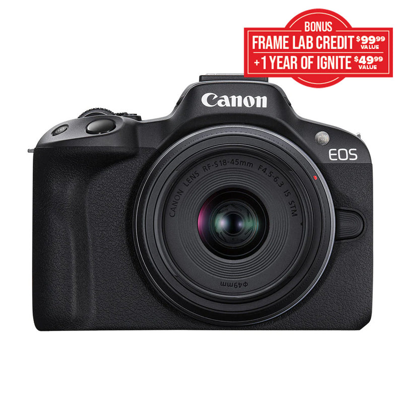 Canon EOS R50 with RF-S 18-45mm