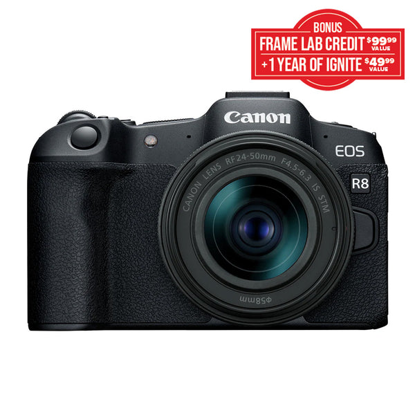 Canon EOS R8 with RF 24-50mm f4.5-6.3 IS STM