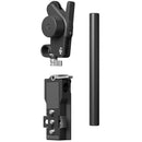 DJI Focus Pro Motor with mounting bracket and 15mm universal rod for responsive focus, zoom, and aperture control