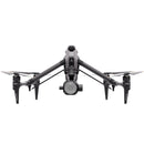 Front view of DJI Inspire 3 Drone with 8K camera and sleek design against white background