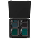 DJI Mavic 3 ND Filter Set with ND64, ND128, ND256, and ND512 in protective carrying case