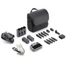 DJI Mavic 4 Pro Fly More Combo with drone, remote controller, batteries, propellers, charging hub, and carrying bag