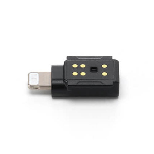 DJI Mic 3 Mobile Phone Adapter with Lightning connector for Apple devices, black compact design