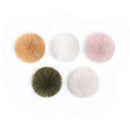 DJI Mic 3 multi-colour windscreens set with five different colored fluffy covers for microphones