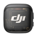 Compact black DJI Mic 3 Transmitter charging case with white DJI logo on top