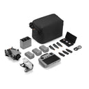 DJI Mini 5 Pro Fly More Combo Plus with drone, remote controller, batteries, propellers, storage case, ND filters, and charging accessories